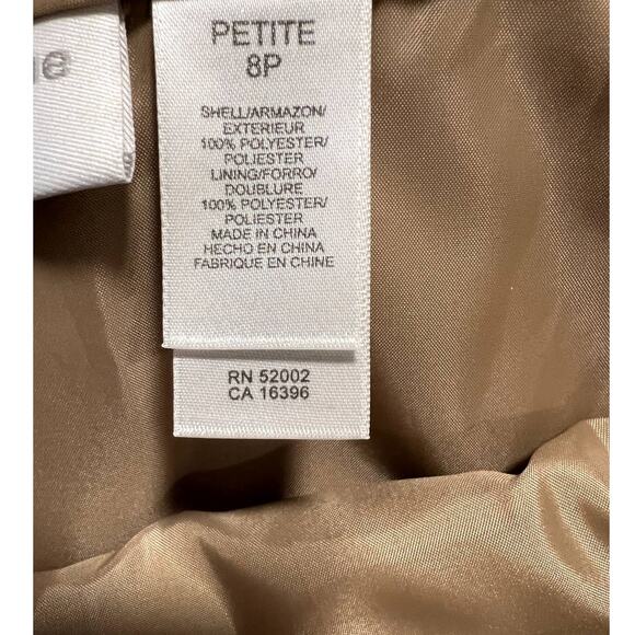 Liz Claiborne, 8p, khaki camel faux suede lined long maxi skirt - Picture 4 of 7